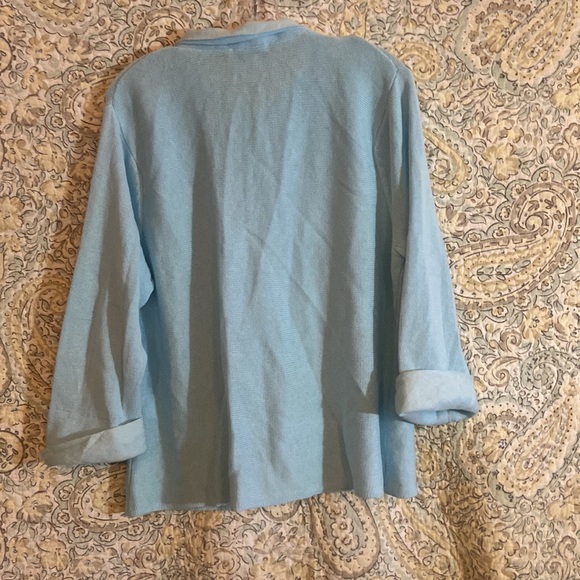 Beautiful Sweater by Talbots petite extra-large sweater blue Used ones - Picture 5 of 5